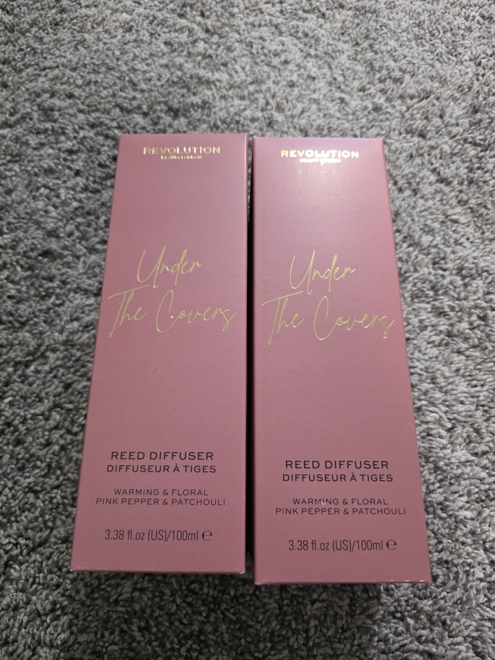 NWT Revolution Under The Covers Reed Diffuser - Pink (Pink Pepper & Patchouli)
